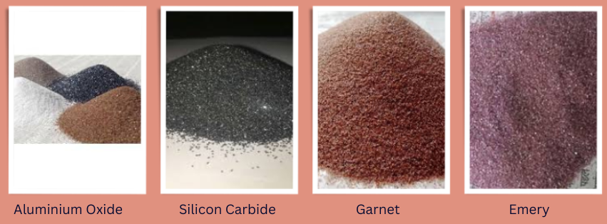 Sandpaper types on the basis of Abrasive materials