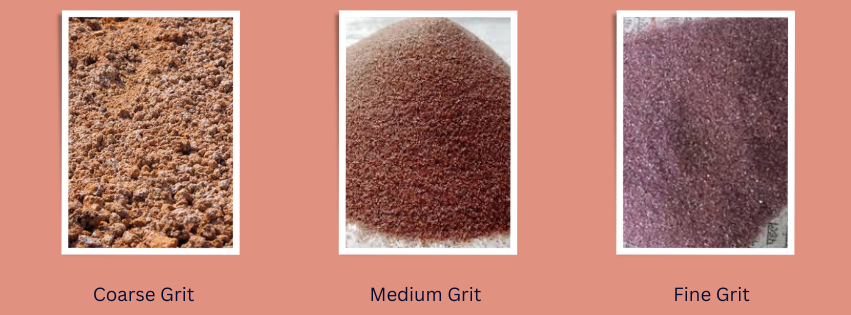 Different types of Sandpaper on the basis of Grit Size